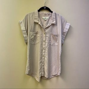 Thread & Supply short sleeve button up size L